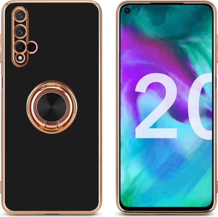Actual product image Cadorabo Case for Honor 20 / 20S / Huawei NOVA 5T in TPU with camera protection and ring LM089 Style (Huawei Nova 5T, TCL 20S, K20)