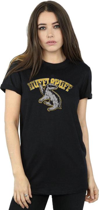 Immagine prodotto Maglietta femme/Les femmes Hufflepuff Coton Boyfriend (XXL)