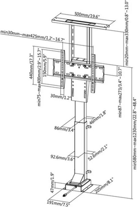 Actual product image myWall 33-2L (Wall, 65", 50 kg)