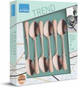 Actual product image Amefa Mocha / espresso spoon set 6 pieces PVD copper 1410 Austin (6 Piece, Scoops)