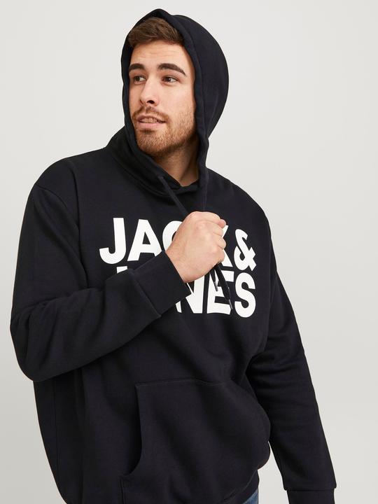 Actual product image Jack & Jones Basic Logo Plus Size Hoodie (XXL)
