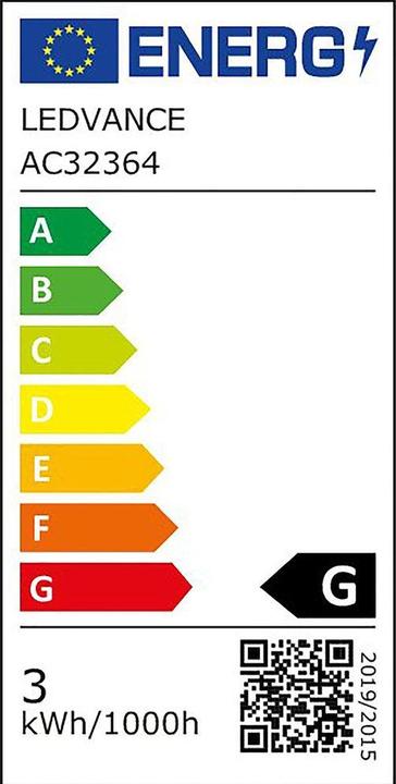 Energie-Label Osram Led Star Décor Classic A (E27, 2.50 W, 45 lm, 1 x, G)
