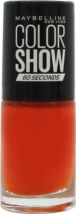 Actual product image Maybelline New York Maybelline Color Show 60 Seconds Nail Polish No. 312 Wow Orange 7 ml