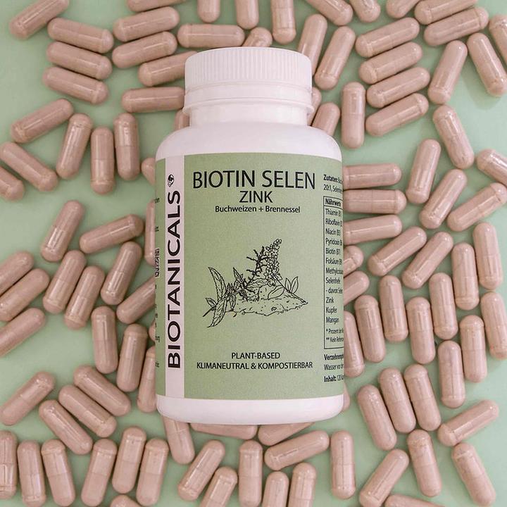 Actual product image Biotanicals Biotin Selenium Zinc (120 Piece, Capsules, 105 g)