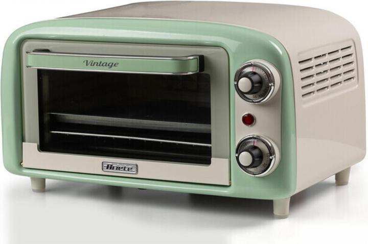 Actual product image Ariete Vintage Green mini oven (white/light green, 800 watts, 10 litres)