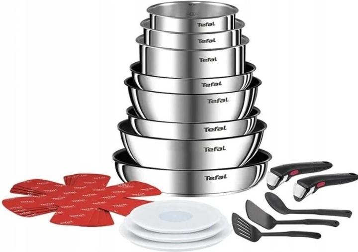 Produktbild Tefal L897SK (28 cm, Pfannenset + Topfset, Aluminium)