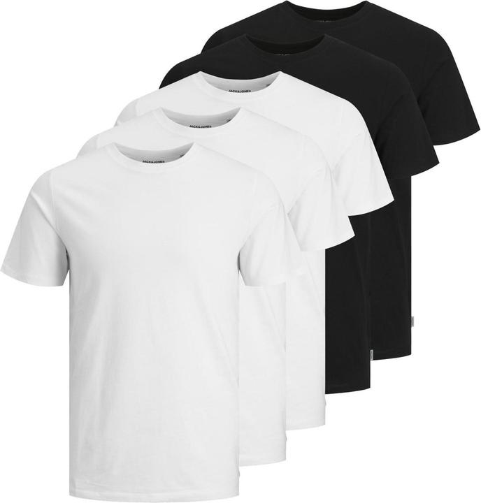 Jack & Jones 5er-Pack Bio-Baumwolle T-Shirt (XS)