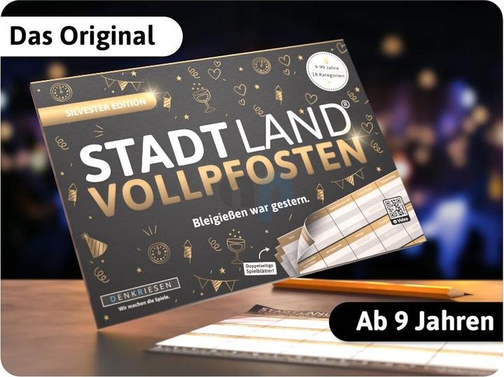 Produktbild Denkriesen Stadt Land Vollpfosten Silvester Edition (Deutsch)