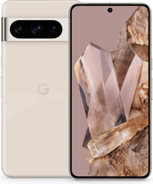 Actual product image Google Pixel 8 Pro (128 GB, Porcelain, 6.70", SIM + eSIM, 50 Mpx, 5G)