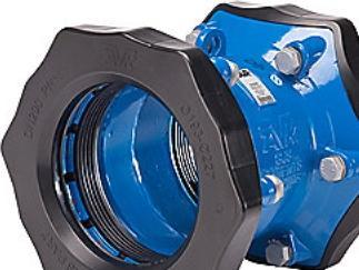 Produktbild AVK Rørkobling lige 104-133mm - traekfast. PN16. A4-EPDM. Supa Maxi