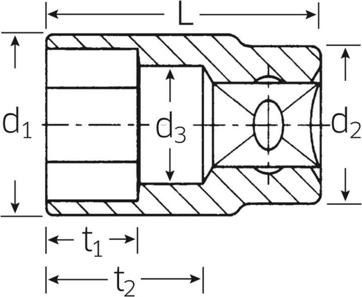 Actual product image Stahlwille Hex socket (21 mm)