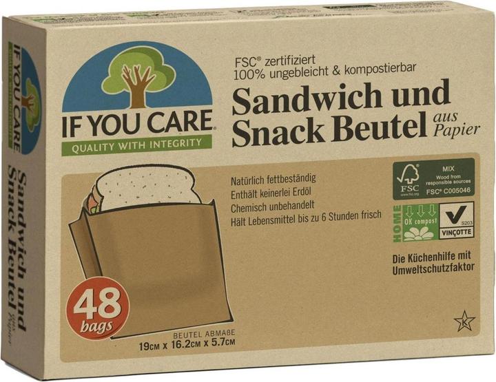 Produktbild If You Care Sandwich- und Snackbeutel (48 x)