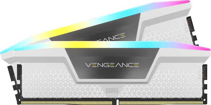 Corsair RAM D5 6000 64GB C30 Vengeance RGB K2 W (2 x 32GB, 6000 MHz, DDR5 RAM, DIMM)