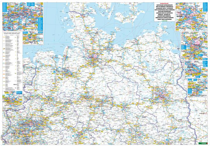 Image du produit Carte des autoroutes d'Allemagne