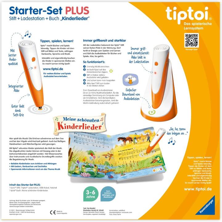 Produktbild Ravensburger Tiptoi Starter-Set + Buch Meine schönsten Kinderlieder (Deutsch)