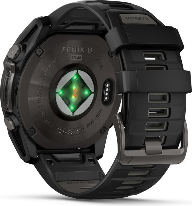 Actual product image Garmin Fenix 8 Solar Sapphire Titanium (51 mm)