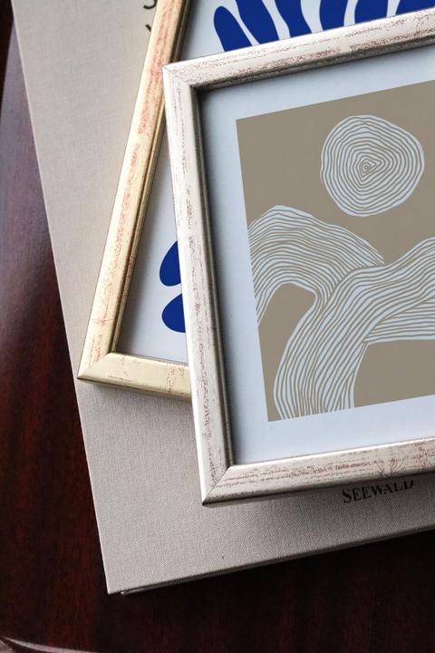 Actual product image Nielsen Frame Zoom wood 21x29,7cm silver (21 x 29.7 cm)