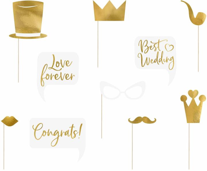 Partydeco Photo Booth Wedding Set