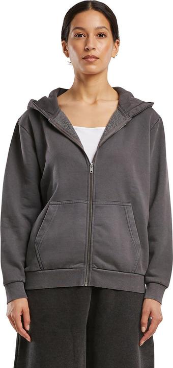 Produktbild Build Your Brand Hoodie mit durchgehendem Reissverschluss Schwere Qualität (L)