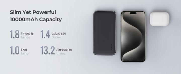 Image du produit Aukey Sprint 10000mAh PB (10000 mAh, 15 W, 15 Wh)