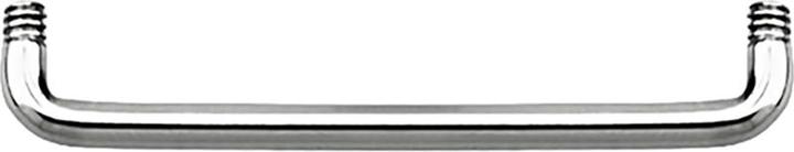 Star Piercing Surface Barbell-Stab 90° silber (ohne Messing, Chirurgenstahl 316L)