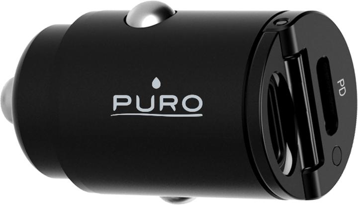 Puro Mini Car Fast Charger - Ładowarka samochodowa 2 x USB-C Power Delivery 30 W (czarny)