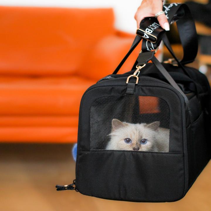 Actual product image LucyBalu CHECK-IN Katzentransporttasche | Choupette Edition (Cat, Washable)