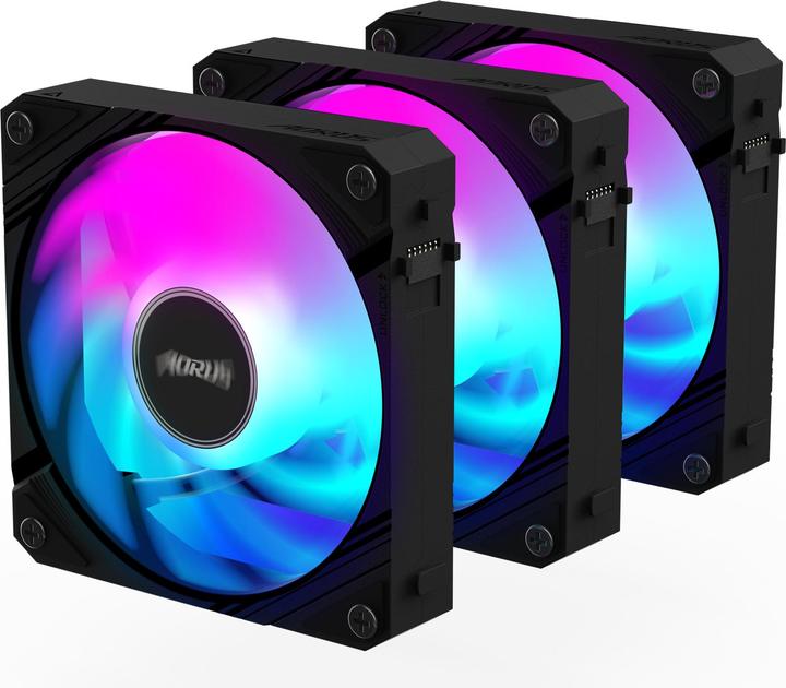 Actual product image Gigabyte AORUS EZ CHAIN FAN 120 (3-Pack)