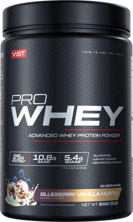 Immagine prodotto Vast Pro Whey (barattolo da 900 g) (Vaniglia, Mirtilli, 1 pz., 900 g)