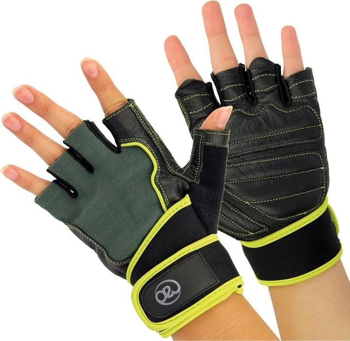 Image du produit Fitness Mad Gants d'entraînement d'haltérophilie en cuir (M)