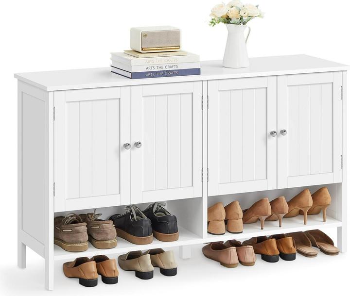 Immagine prodotto Vasagle Scarpiera in stile country 120 x 70 cm, bianco (120 x 70 x 35 cm)