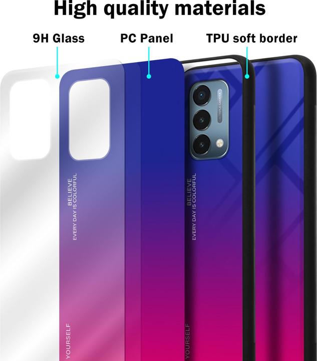 Produktbild Cadorabo TPU 2 Farben Glas Hülle (OnePlus Nord N200 5G)