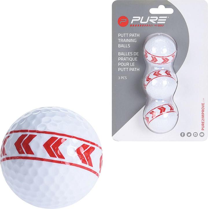 Actual product image Pure2improve Alignment Golf Ball Set of 3