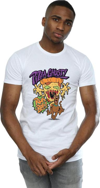Immagine prodotto Scooby Doo Maglietta in cotone Pizza Ghost Uomo (L)
