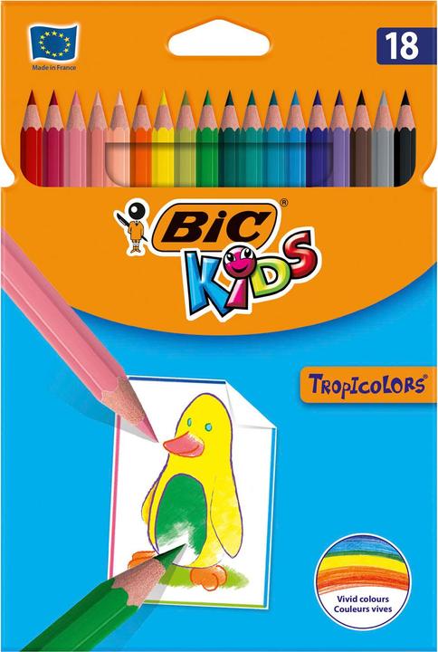 Bic Kids Tropicolors, 18st. (multicolore, 18 x)