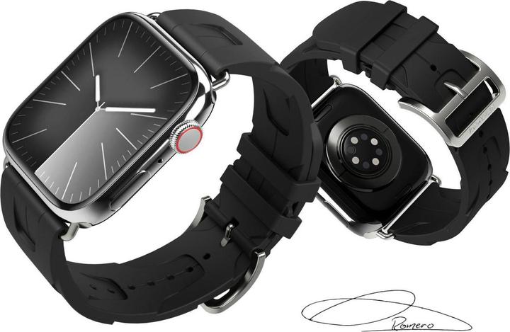 Actual product image Vonmählen Armband A. R. Exclusive Apple Watch 38/40/41 mm Schwarz (Silicone)