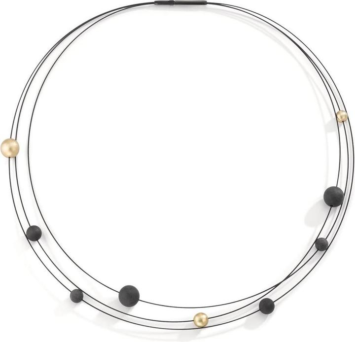 PVD yellow gold, PVD black