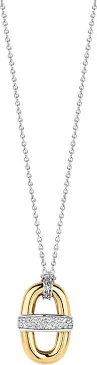 Produktbild Ti Sento Milano Kette mit Anhänger und Zirkonia vergoldet 3913ZY/45 (925 Sterling Silber, 48 cm)
