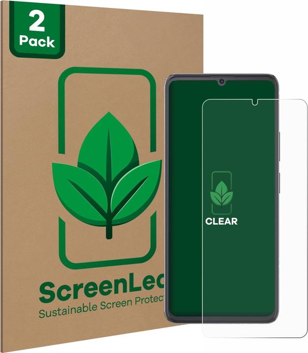 Produktbild ScreenLeaf Schutzfolie nachhaltiger Displayschutz Display Schutz Folie Klar Transparent (2 Stück, Cubot A20)