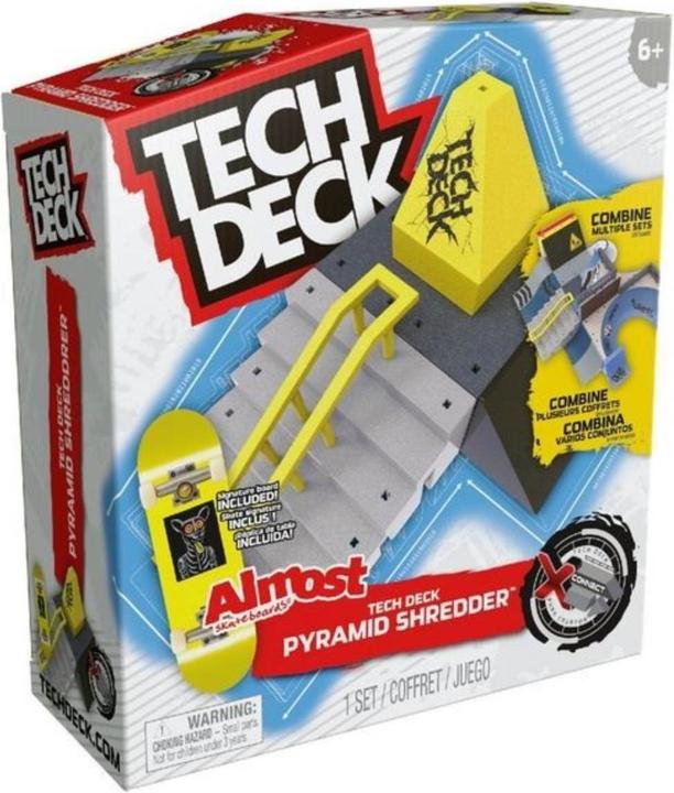 Spin Master Tech Deck, Pyramid Shredder, X-Connect Park Creator, anpassbares und aufbaubares Rampenset mit Finge