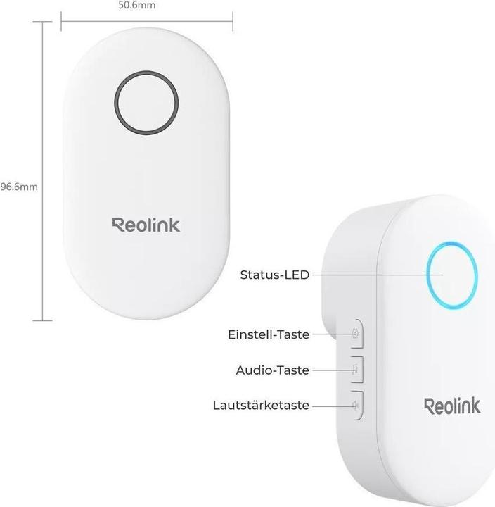 Produktbild Reolink zusätzliche Klingel, Gong - Chime, weiss passend zu Doorbell