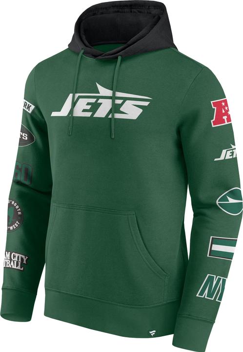 Immagine prodotto Fanatics Felpa con cappuccio con stampa sulle maniche New York Jets NFL - XXL (XXL)