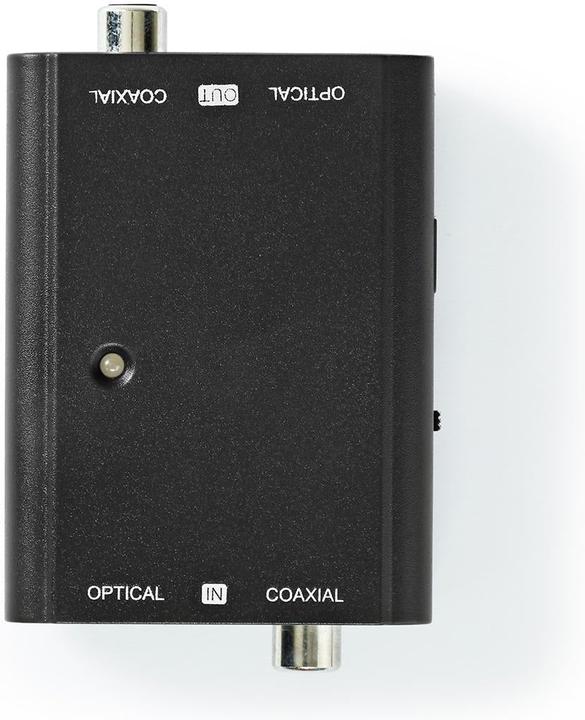 Image du produit Nedis Convertisseur audio numérique 2 voies - Entrée : 1x S / PDIF (RCA) femelle / 1x TosLink femelle (0.05 m, Optique)