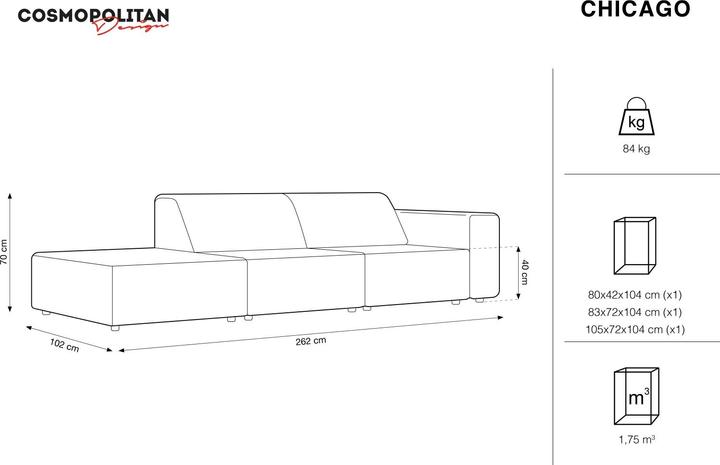 Produktbild Cosmopolitan Design Chicago (4-Sitzer, 2-Sitzer, 3-Sitzer)