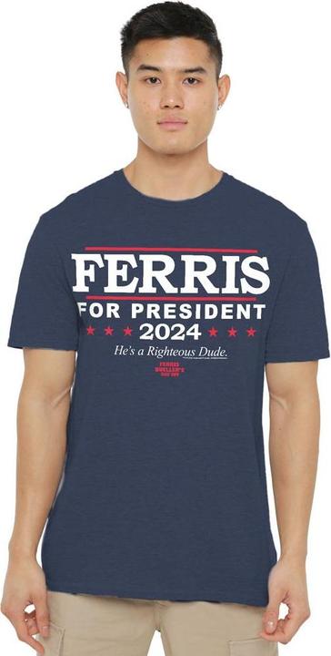 Actual product image Ferris Bueller´s Day Off Unisex Adult Ferris For President T-Shirt (3XL)
