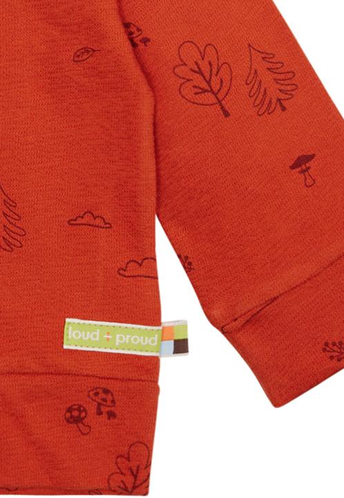 Actual product image loud + proud Jacket Structured Knit Terracotta (86)