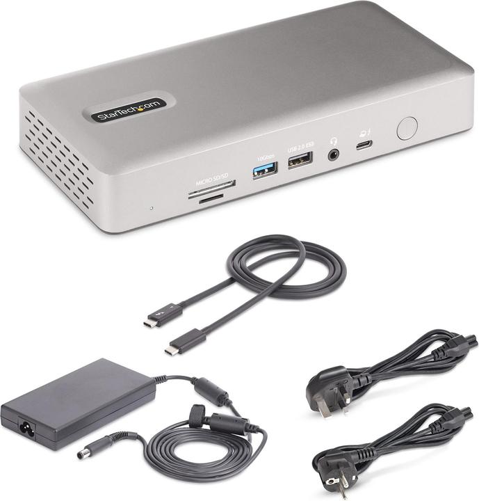 Actual product image StarTech com Thunderbolt 4 Multi-Display Docking Station, Quad/Triple/Dual Monitor Dock - 2x HDMI/2x (Thunderbolt, 7 Ports)