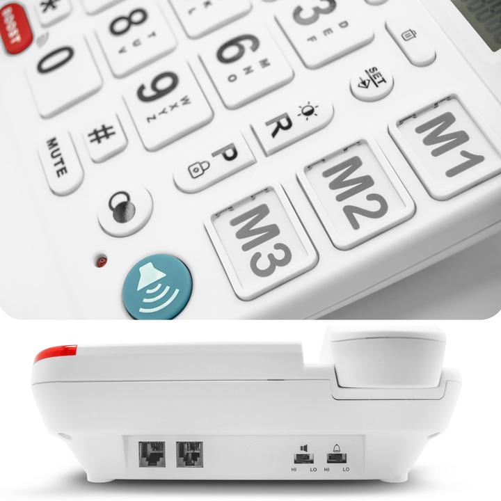 Produktbild Geemarc DALLAS 20 Grosstastentelefon weiss