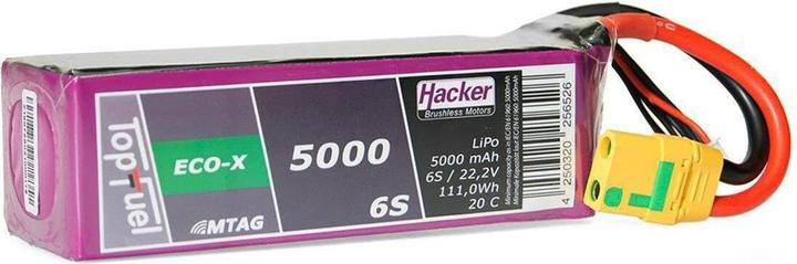 Hacker Pacchetto LiPo TF ECO-X 5000mAh 6S MTAG (22.20 V, 5000 mAh)