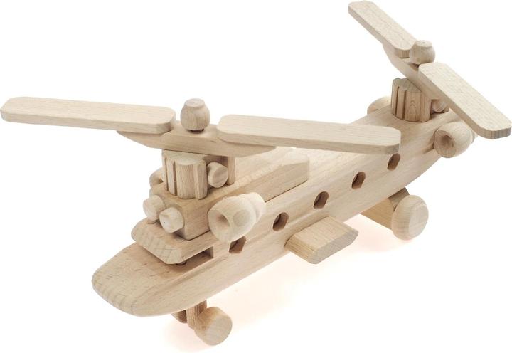 Image du produit Holzecke Hélicoptère jouet à double rotor en bois